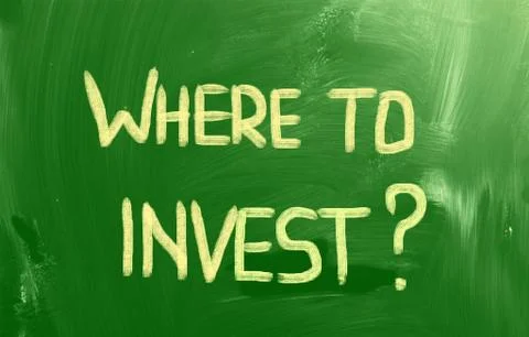Where to invest concept Stock Illustration