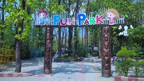Where Joy Rides High: Inside India’s Top Fun Park Stock Footage 313566313