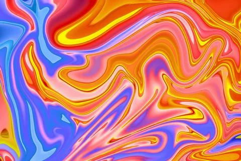 Where liquify abstract pattern blends with multicolor art form digital back.. Foto stock
