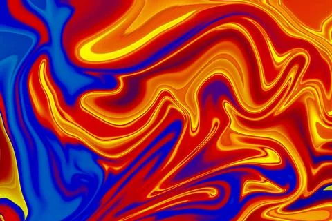 Where liquify abstract pattern meets multicolor art form digital background.. Stock Photos