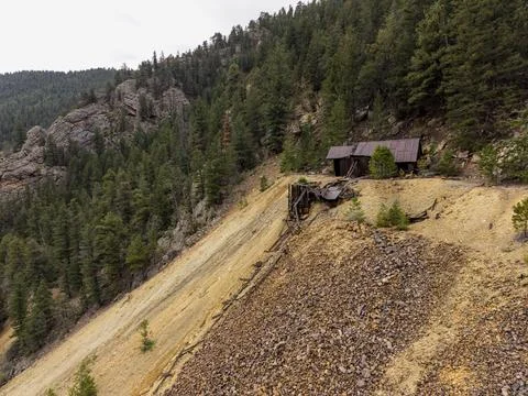 Where Mining History Meets Mountain Wilderness Stock Photos