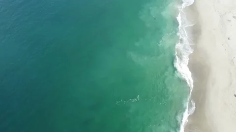 Where the Ocean Meets the Shore Stock Footage 217407725