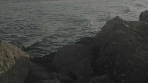 Where the Rocks and Ocean Meet 스톡 동영상 201497435