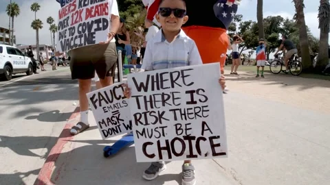 Where there is risk, there must be choice -- protest signs Stock Footage 159772437