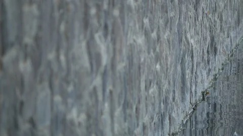 Where Water Meets Wall Stock Footage 118471853
