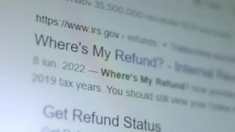 Where's my refund. Shooting the screen in pixel mode Vídeo Stock 200476330