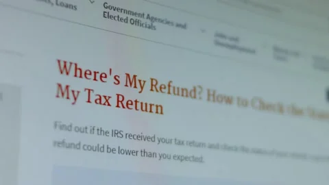 Where's my refund. Shooting the screen in pixel mode Vídeo Stock 200477933