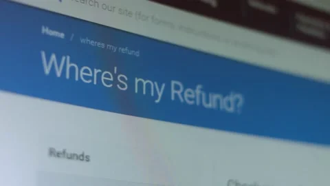 Where's my refund. Shooting the screen in pixel mode Vídeo Stock 200478448