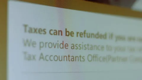 Where's my refund. Shooting the screen in pixel mode Vídeo Stock 200480432