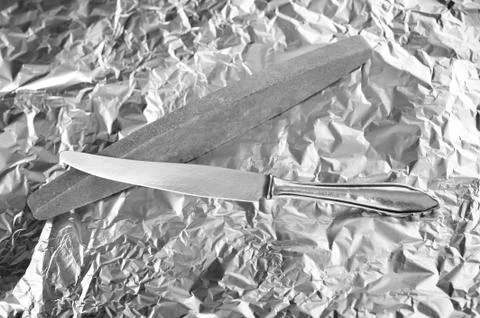 Whetstone knife sharpening tool Stock Photos