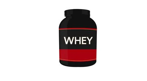 Whey Protein Bottle Stock Illustration