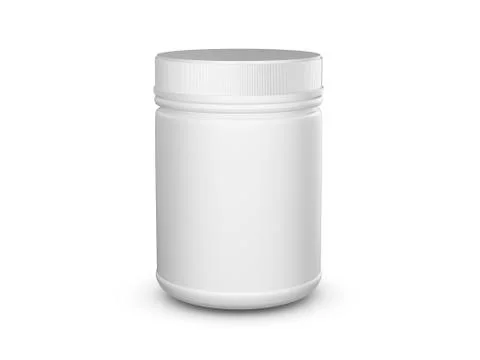 Whey protein container Stock Illustration