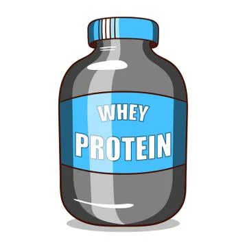 Whey Protein Isolated On White Stock Illustration
