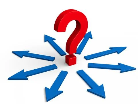 Which direction to choose? Illustrazione stock