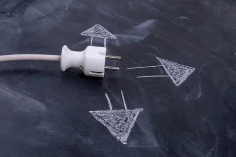 In which direction is the electricity price developing? Stock Photos