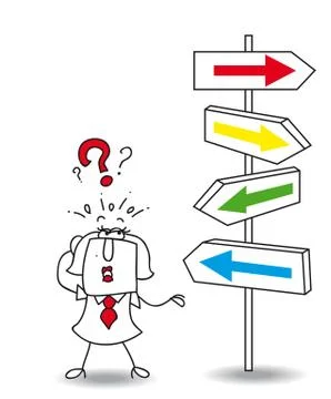 Which direction Stock Illustration