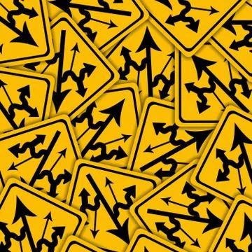 Which way to go Illustrazione stock