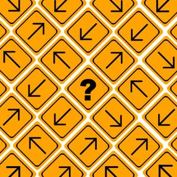Which way to go Illustrazione stock