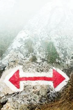 Which way? Foto stock