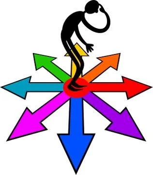 Which Way Should i Go Stock-Illustration