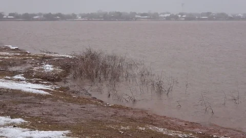 Whichita Lake at winter time. Stock Footage 100941287