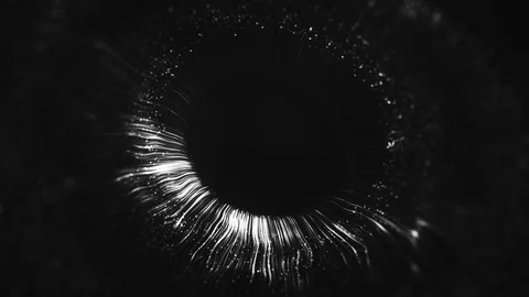 Whide silver lines after a blast scattering out of a bright circle and forming Stock Footage 130038953