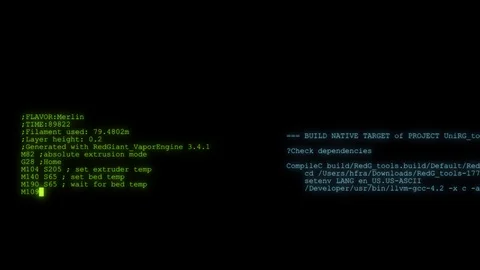 While data logs steam on a screen, the user is warned of a "FIREWALL Video stock 111483185