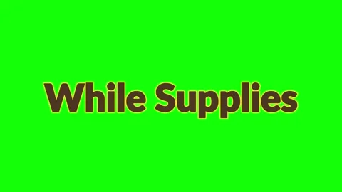 While Supplies Last text animation Stock Footage 340775120