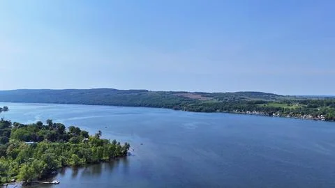 While Vibrant - Skaneateles Lake Foto stock