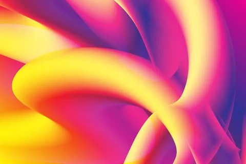 Whimsical and imaginative gradient colored overly bringing a dreamy wavy Stockillustratie