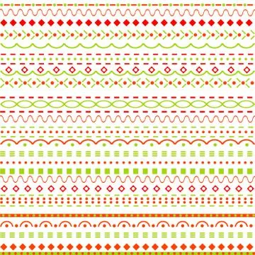 Whimsical background with dots and  lines Stock Illustration