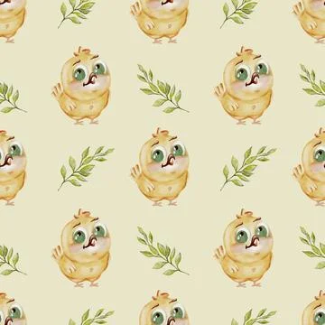 Whimsical chicken pattern perfect for fabric and textile applications in ne.. Illustrazione stock