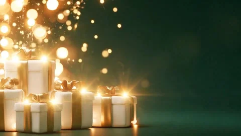 Whimsical Christmas wallpaper Stock Footage 344917278