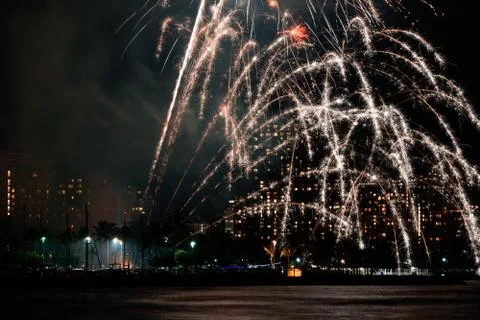 Whimsical Fireworks Display Stock Photos