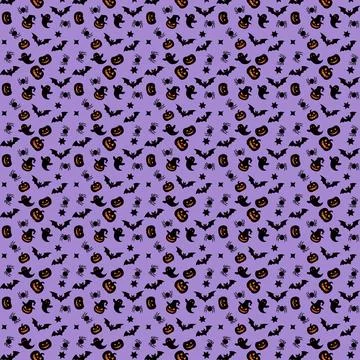 Whimsical Halloween Pattern Stock Illustration