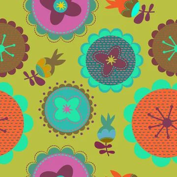 Whimsical Hand Drawn Circles Stock Illustration