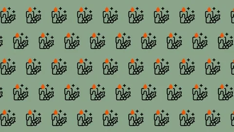 Whimsical Hand-Drawn Pattern - A Playful and Decorative Design. Stock Footage 325382197