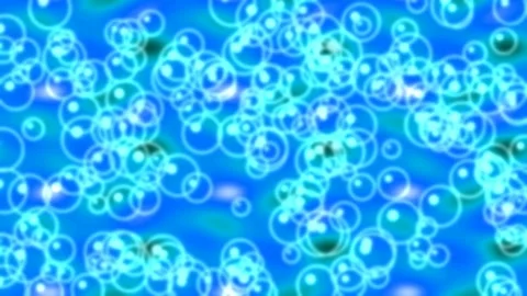 Whimsical insect swarm pattern on luminous green abstract animated backdrop Stock Footage 336536372