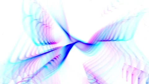 Whimsical light waves swirl in pastel hues Stock Footage 345448480