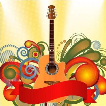 Whimsical Music Theme Illustrazione stock
