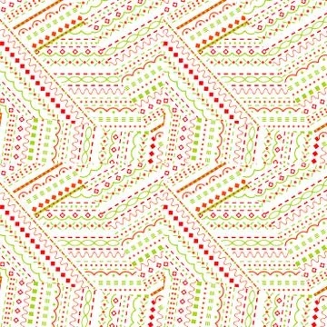 Whimsical patchwork design Illustrazione stock