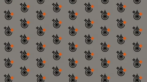 Whimsical Pattern of Clockwork Houses and Geometric Shapes. Video stock 325382245