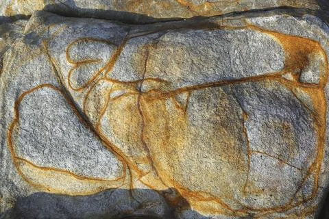 Whimsical pattern on a large cobblestone background texture Foto stock