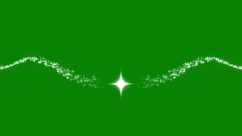 Whimsical pixie dust particle effects over green screen background, 4k Stock-Footage 345990445