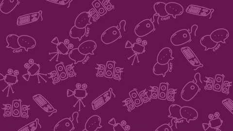 Whimsical Purple Pattern - A Playful Background for Creative Projects. Stock Footage 321847141