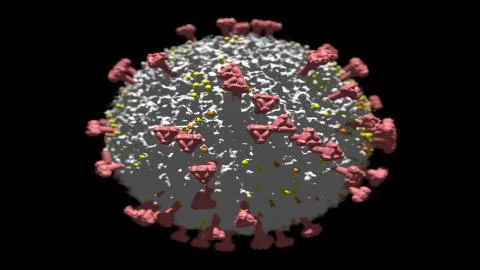 Whimsical rendering of possible coronavirus Stock Illustration
