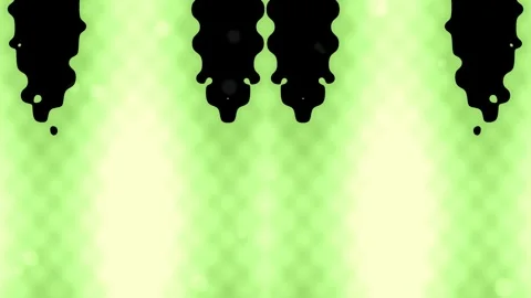 Whimsical repeating black blob pattern on soft gradient pink backdrop Stock Footage 336535415