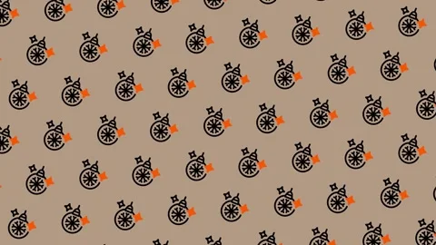 Whimsical Steampunk Pattern - Clockwork Elegance in Repeating Design. Stock Footage 325382280