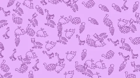 Whimsical Turkey Pattern - A Thanksgiving Delight for Creative Projects. Stock Footage 321858559
