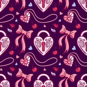 A whimsical vector illustration featuring a Heart Castle with a delicate bow Stock Illustration